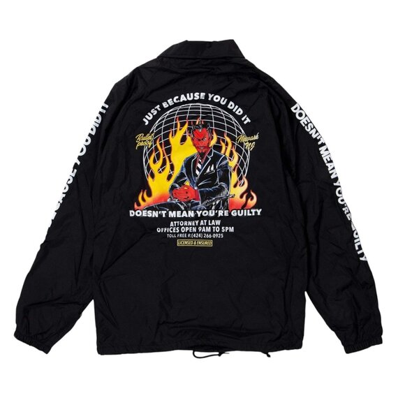 Open 925 Men's Jacket Guilty Sins Skate Jacket Black Unisex - Picture 1 of 4